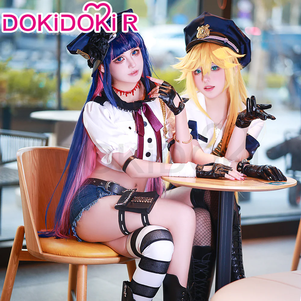 【Partially In Stock】DokiDoki-R Anime Cosplay  Costume Angel Police Uniform - Image 3