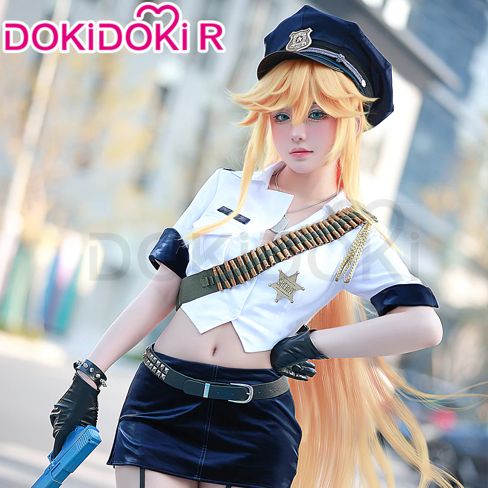 【Partially In Stock】DokiDoki-R Anime Cosplay  Costume Angel Police Uniform - Image 4