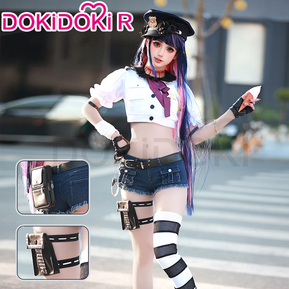 【Partially In Stock】DokiDoki-R Anime Cosplay  Costume Angel Police Uniform - Image 5