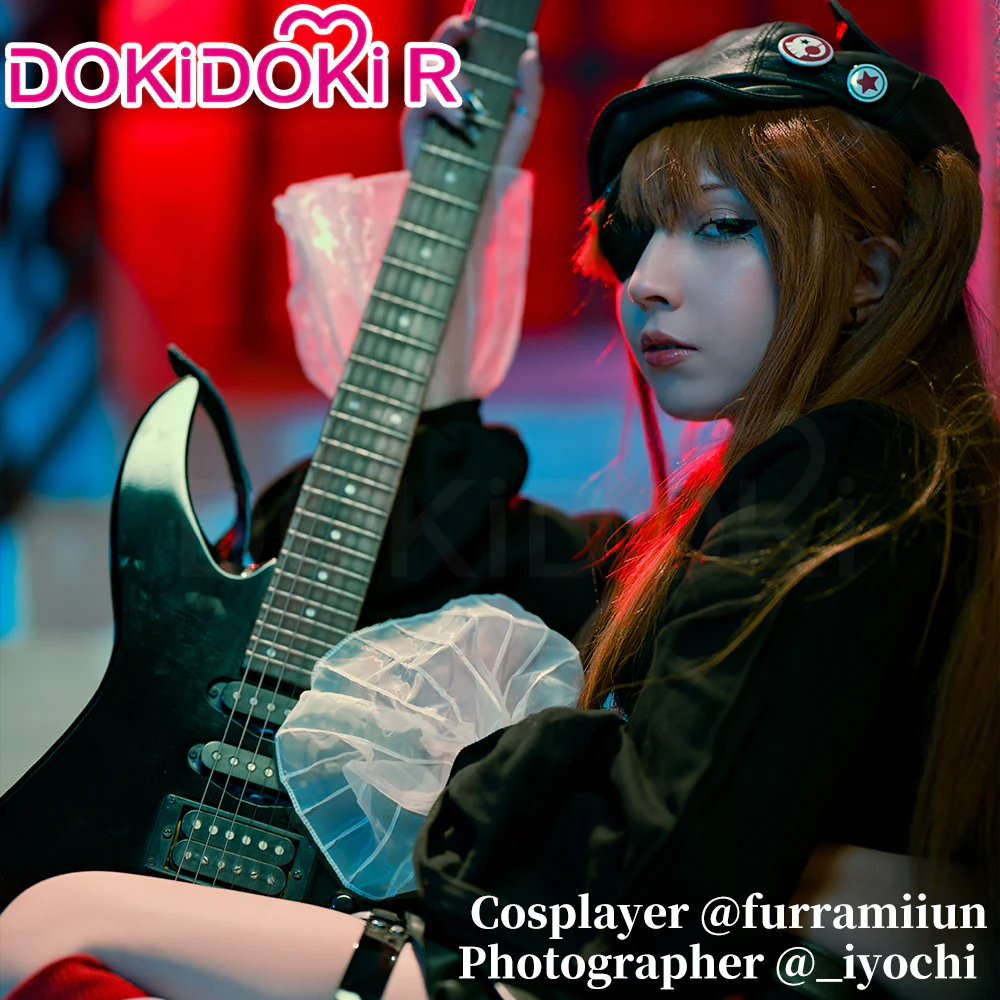 【Partially Ready For Ship】DokiDoki-R Anime Cosplay Rock Band Costume Black Red MengYaXiang Studio - Image 4