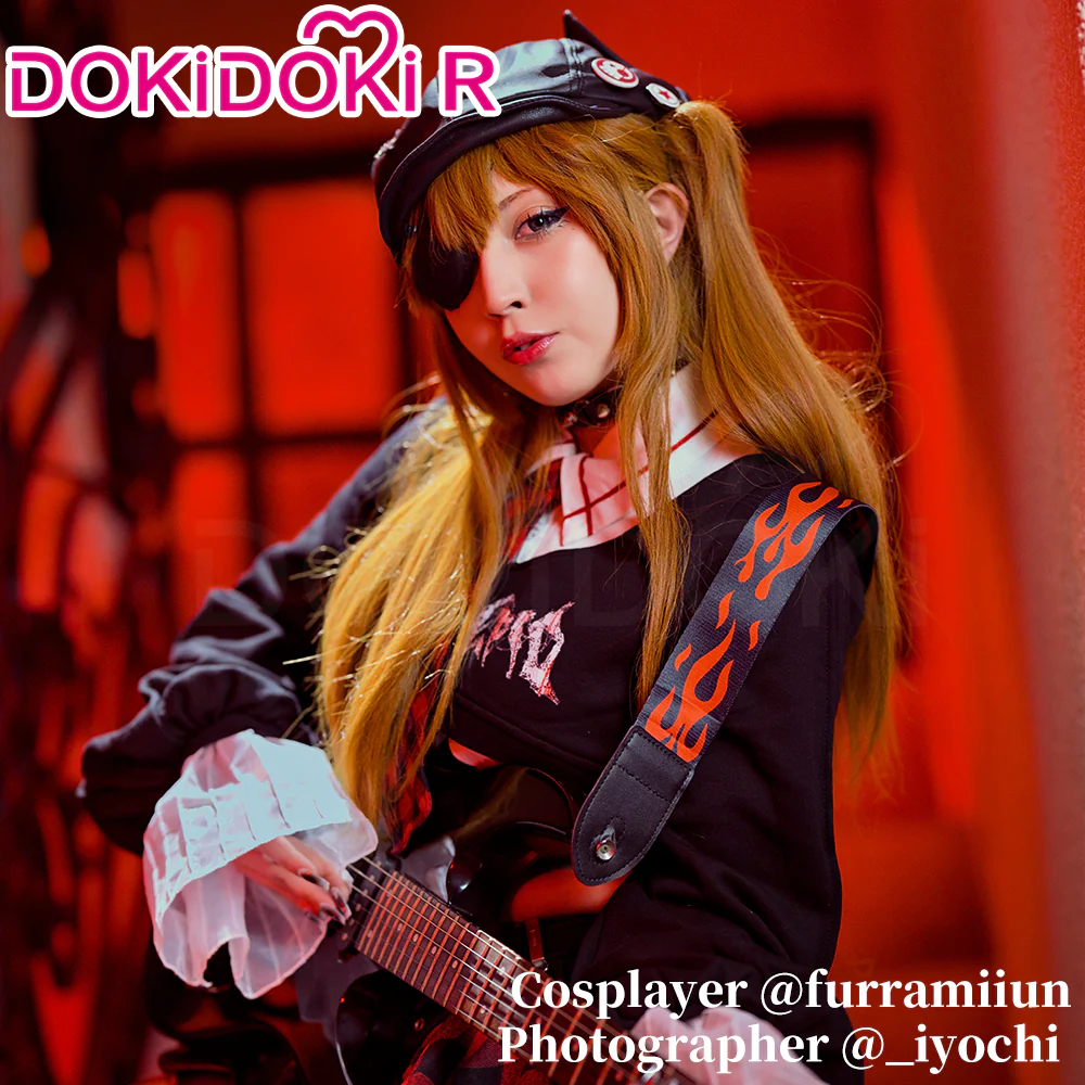 【Partially Ready For Ship】DokiDoki-R Anime Cosplay Rock Band Costume Black Red MengYaXiang Studio - Image 5