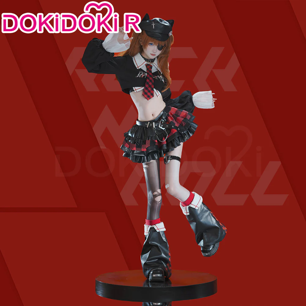 【Partially Ready For Ship】DokiDoki-R Anime Cosplay Rock Band Costume Black Red MengYaXiang Studio - Image 6