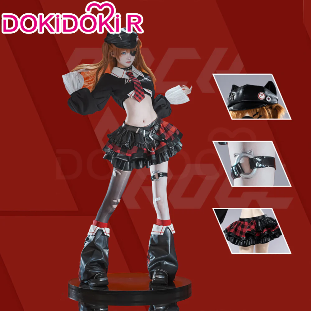 【Partially Ready For Ship】DokiDoki-R Anime Cosplay Rock Band Costume Black Red MengYaXiang Studio - Image 7