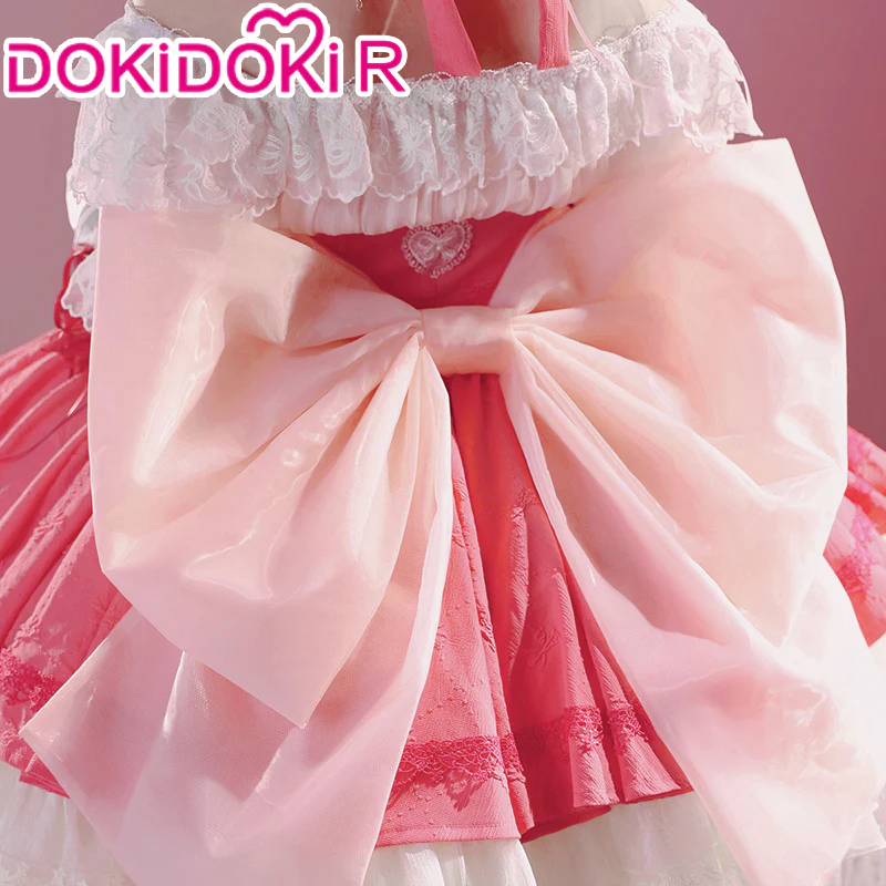 【IN STOCK】DokiDoki-R Anime Cosplay Walpurgisnacht Rising Costume Pink Dress - Image 5