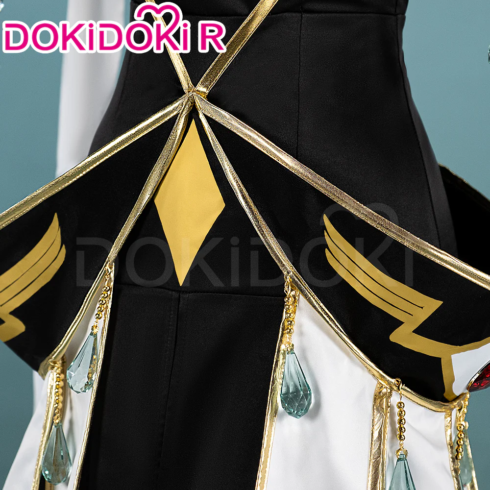 DokiDoki-R Anime Cosplay White Queen Costume White / Black Uniform - Image 4