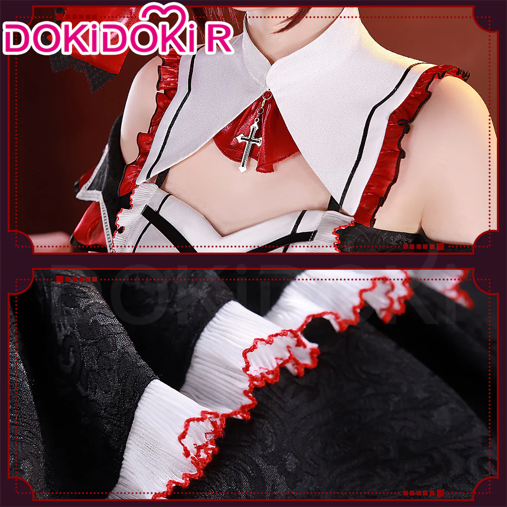 【in Stock】DokiDoki-R Anime Date A Live Cosplay Kurumi Tokisaki Costume Ratziel Rasiel - Image 4