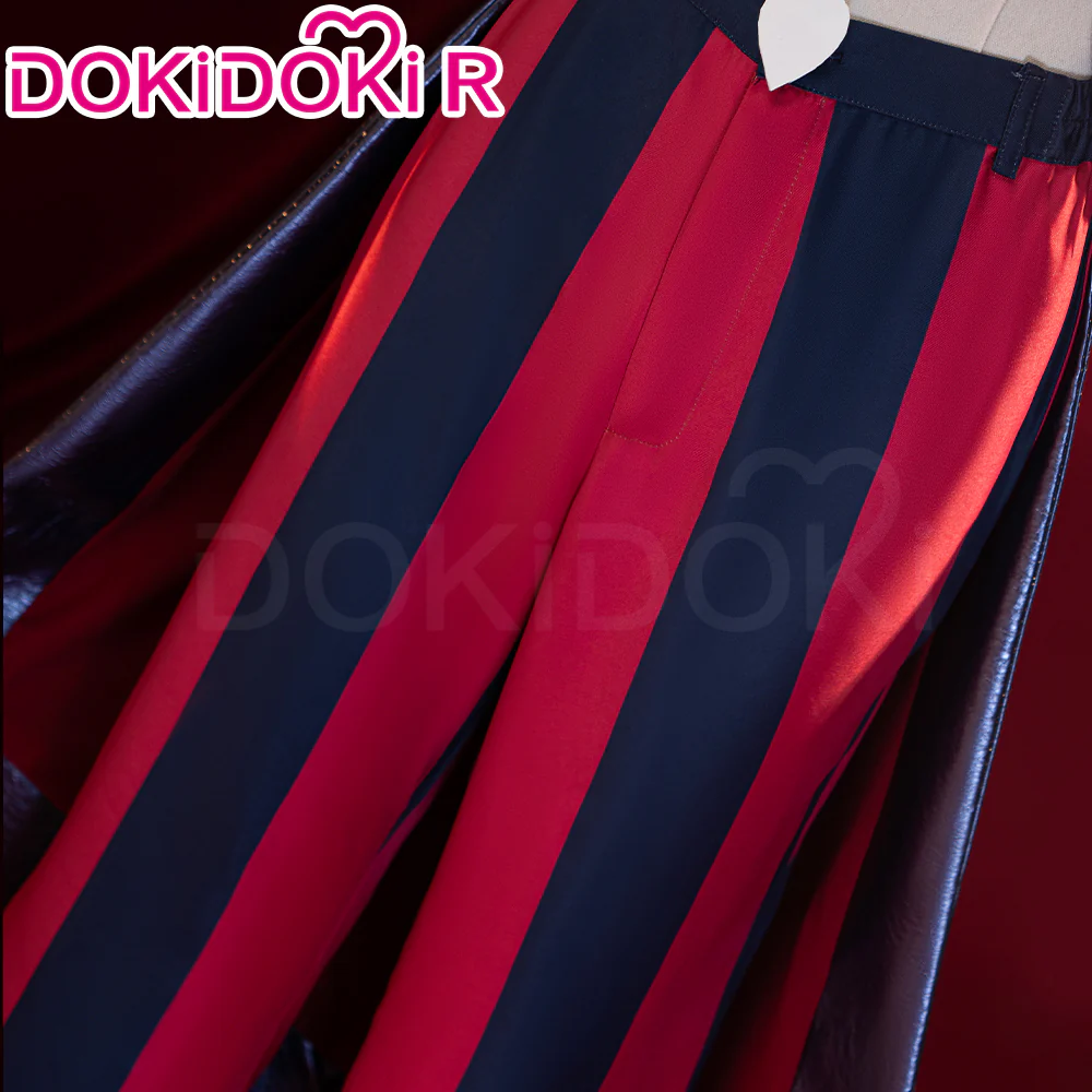 DokiDoki-R Anime Hell Hotel Cosplay Blue Coat Red Black Costume - Image 4