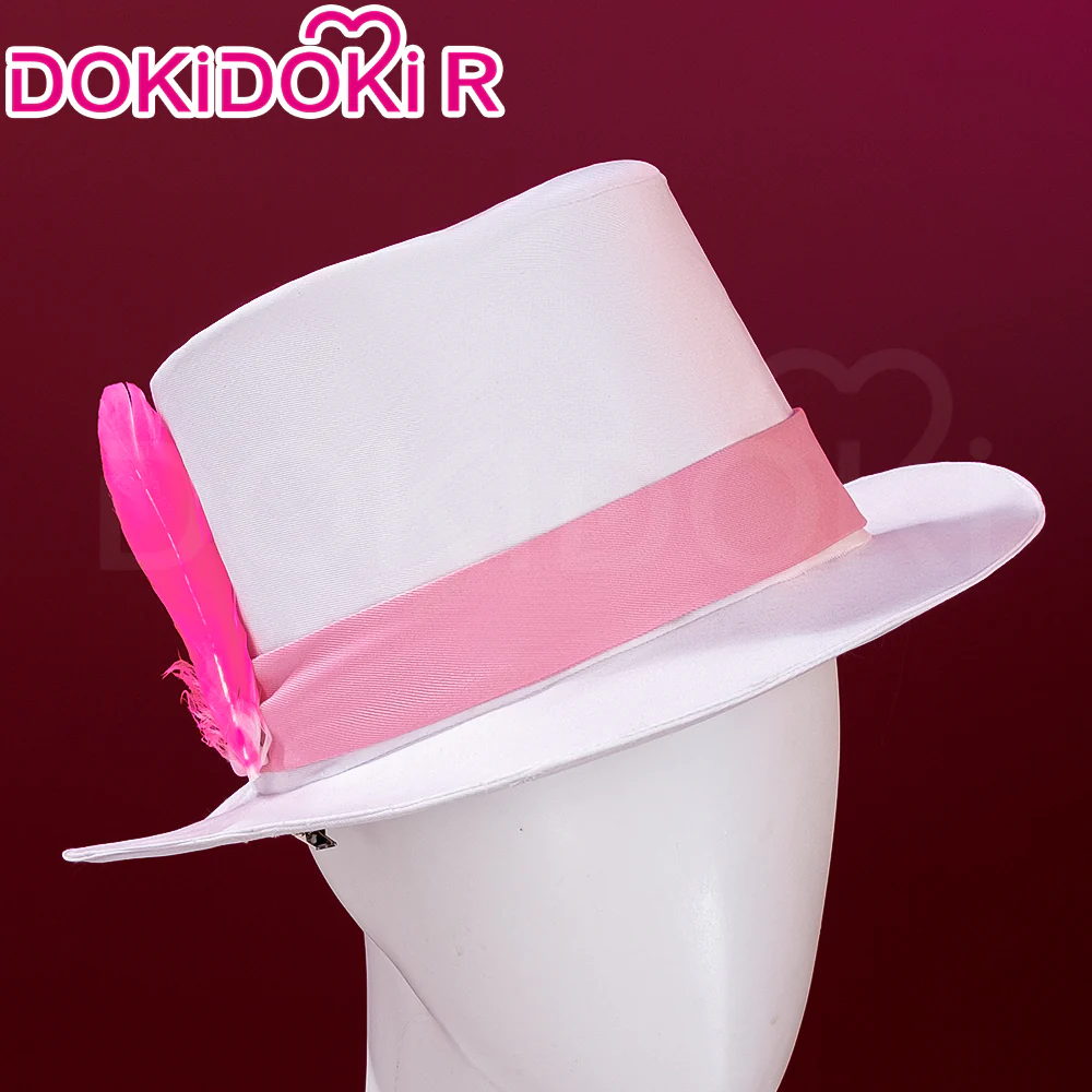 DokiDoki-R Anime Hell Hotel Cosplay Costume White Pink Top Black Shorts - Image 4