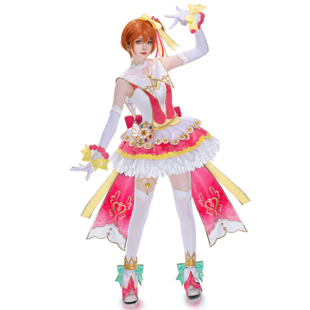 DokiDoki-R Anime LoveLive! School Idol Project Cosplay Hoshizora Rin Costume Make-up Magic - Image 6