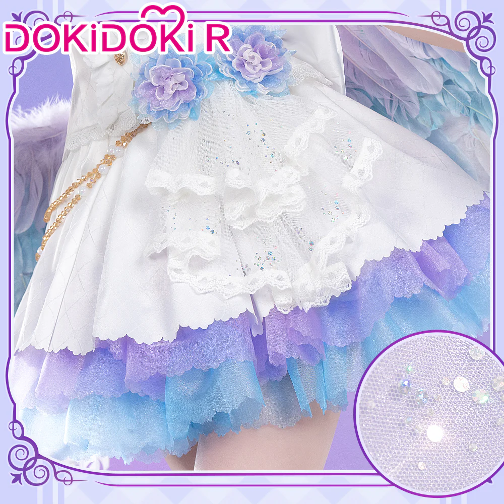 【In Stock】DokiDoki-R Anime LoveLive! School Idol Project Cosplay Lovelive Hanayo Koizumi Costume / Wing White Day Angel Idol Project - Image 3