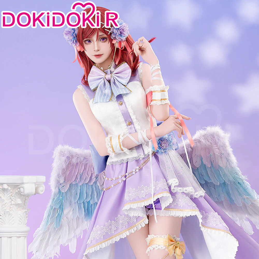 DokiDoki-R Anime LoveLive! School Idol Project Cosplay Lovelive Nishikino Maki Costume / Wing White Day Angel Idol Project - Image 2