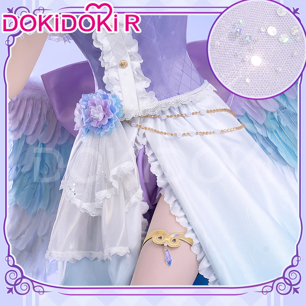 【Costume In Stock】DokiDoki-R Anime LoveLive! School Idol Project Cosplay Lovelive Sonoda Umi Costume / Wing White Day Angel Idol Project - Image 3