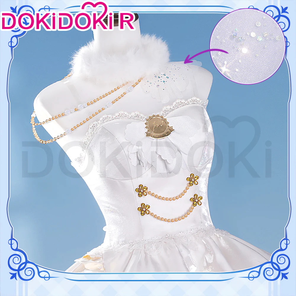 DokiDoki-R Anime LoveLive! School Idol Project Cosplay Minami Kotori Bride Costume White Wedding Dress - Image 5