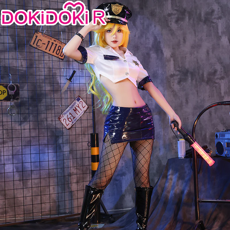 【Partially Ready For Ship】DokiDoki-R Anime  Cosplay  Costume Angel Police Uniform - Image 2