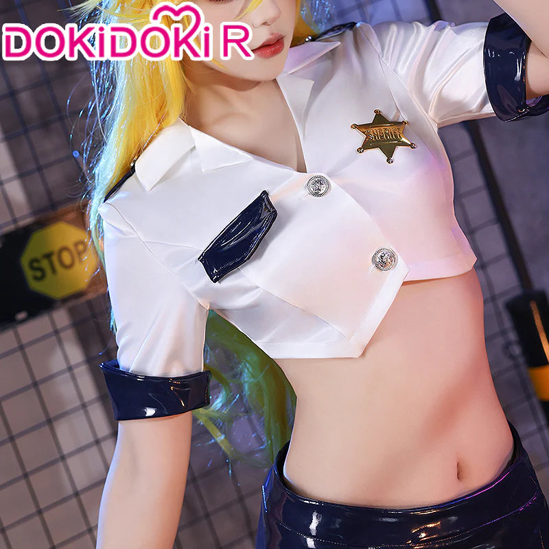 【Partially Ready For Ship】DokiDoki-R Anime  Cosplay  Costume Angel Police Uniform - Image 3