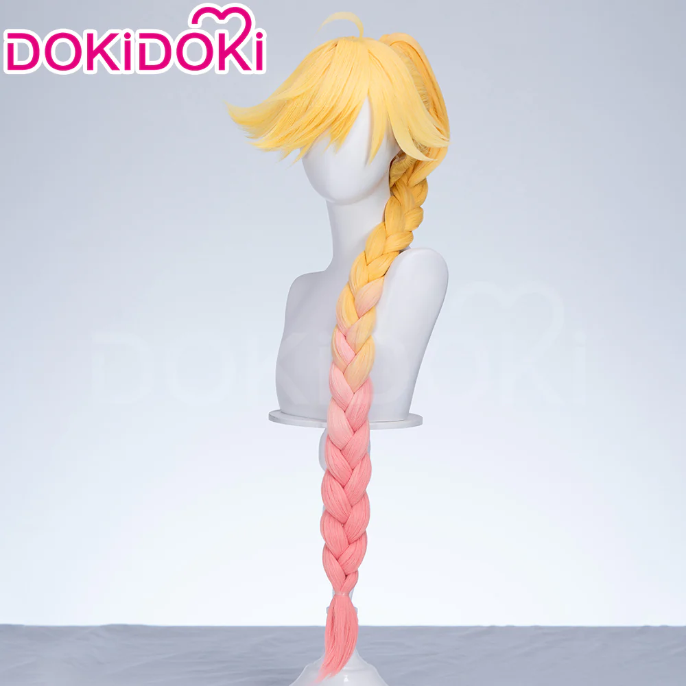 【Partially Ready For Ship】DokiDoki Anime Cosplay  Cosplay Wig Long Yellow Hair / Earrings - Image 22