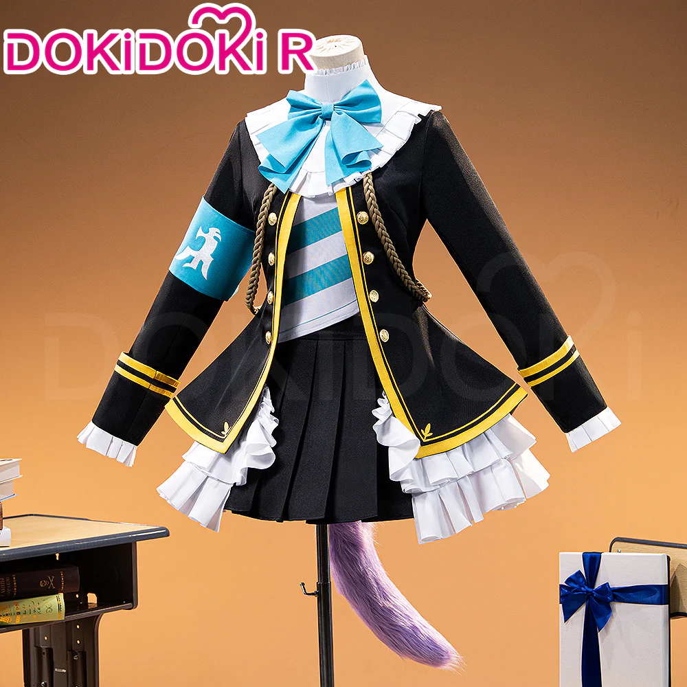 【Ready For Ship】DokiDoki-R Game Cosplay The Final Battle Uniform In Black White