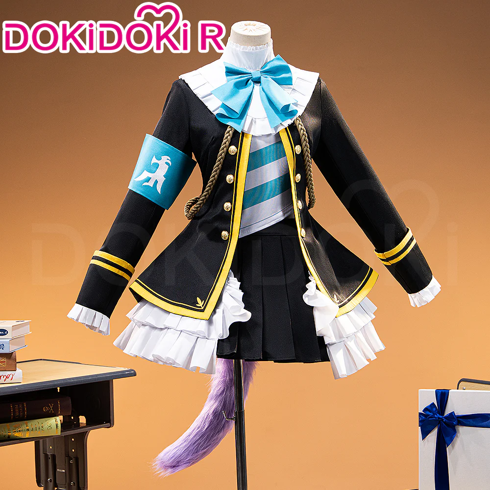 【Ready For Ship】DokiDoki-R Game Cosplay The Final Battle Uniform In Black White - Image 3
