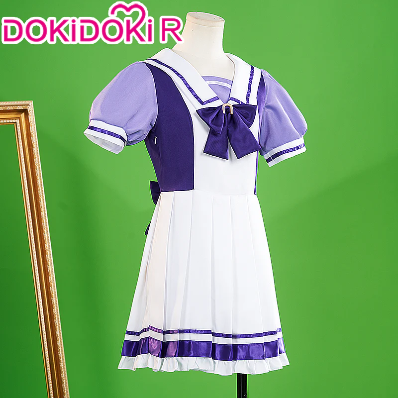 【Ready For Ship】【Last Batch】【Size S-2XL】DokiDoki-R Anime Game Cosplay Purple Costume Uniforms - Image 3