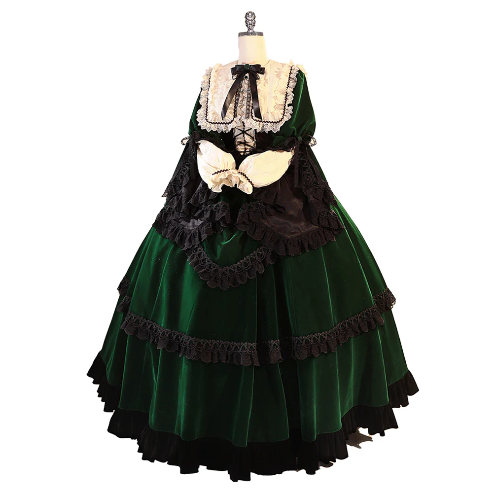 Dokidoki-R Anime Rozen Maiden Cosplay Sui sei seki Cosplay Costume Lolita Jade Stern Suiseiseki - Image 5