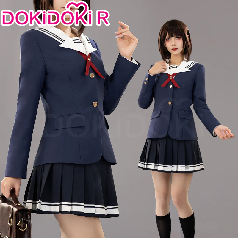 DokiDoki-R Anime Saekano: How to Raise a Boring Girlfriend Cosplay Megumi Kato School Uniform Costume