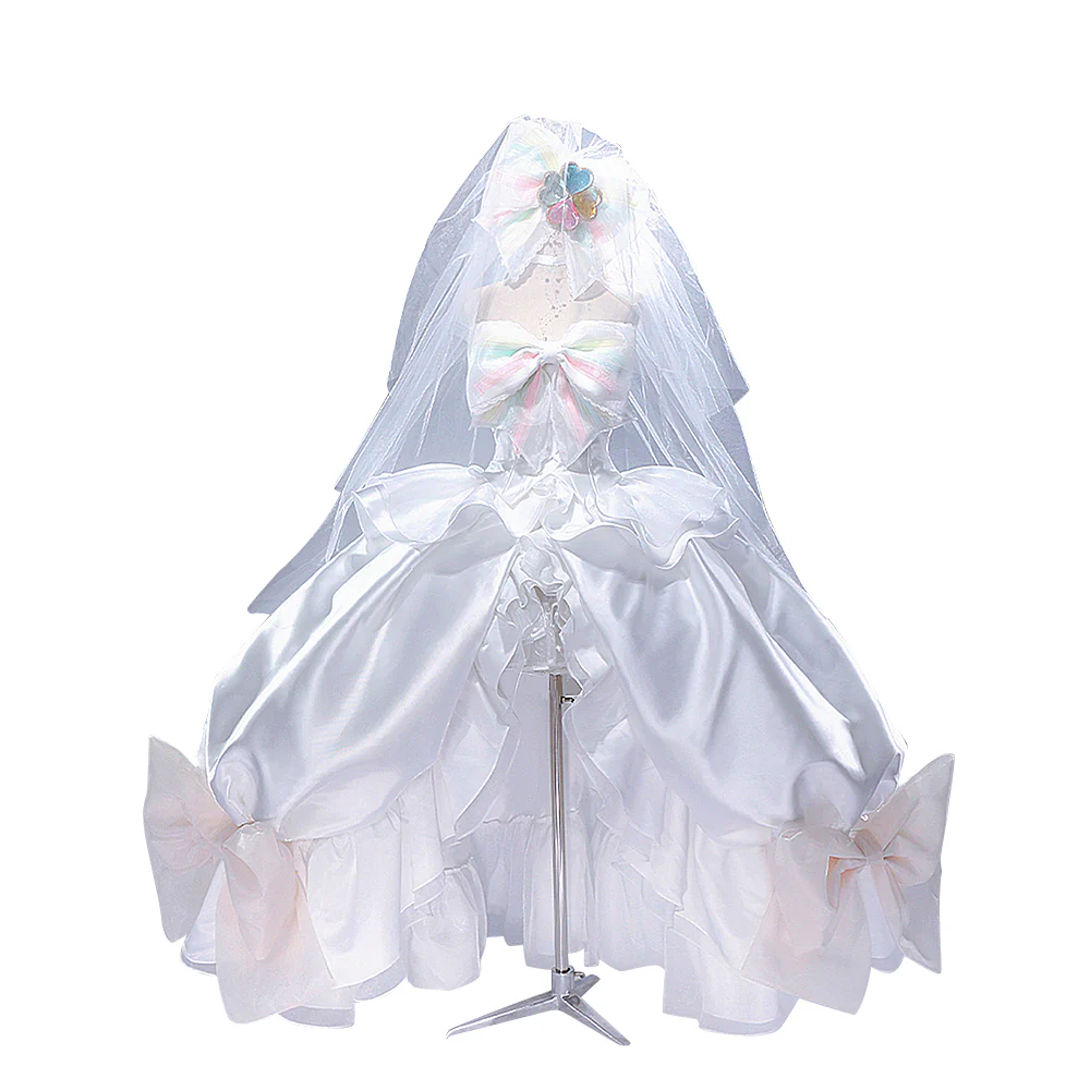 DokiDoki-R Anime Shugo Chara! Cosplay Hinamori Amu Costume Amulet Fortune Wedding Dress - Image 6
