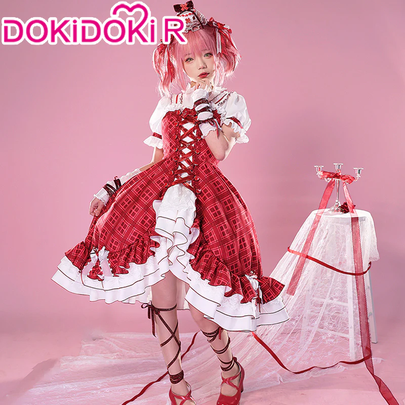 【In Stock】DokiDoki-R Anime Shugo Chara Cosplay Hinamori Amu Costume Dress - Image 2