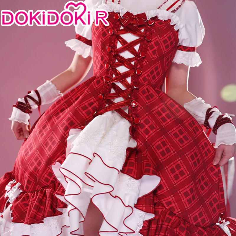 【In Stock】DokiDoki-R Anime Shugo Chara Cosplay Hinamori Amu Costume Dress - Image 3