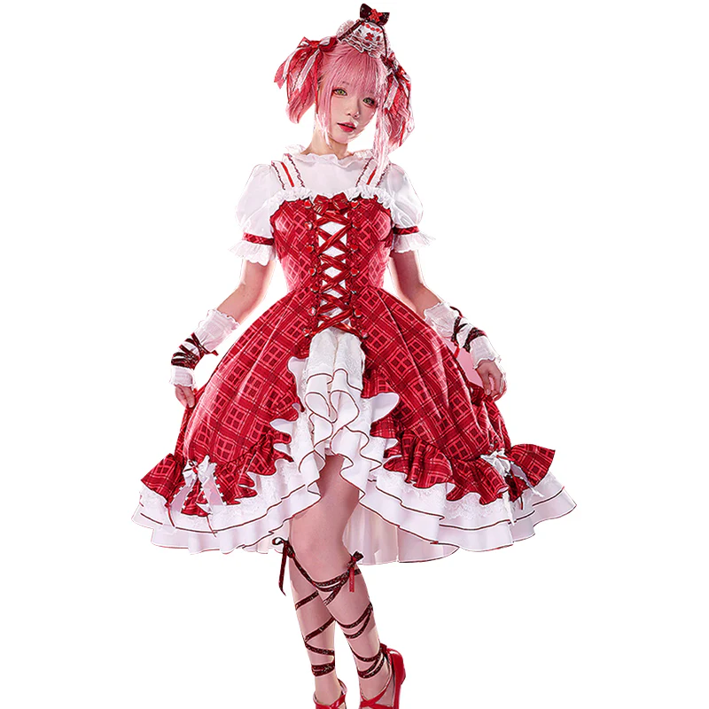 【In Stock】DokiDoki-R Anime Shugo Chara Cosplay Hinamori Amu Costume Dress - Image 6