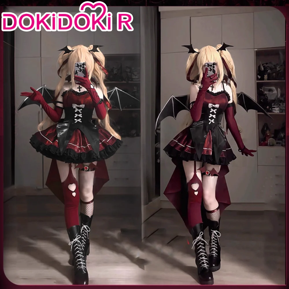 DokiDoki-R Anime Shugo Chara! Cosplay Hoshina Utau Devil / Angel Costume / Wings Doujin Halloween - Image 2