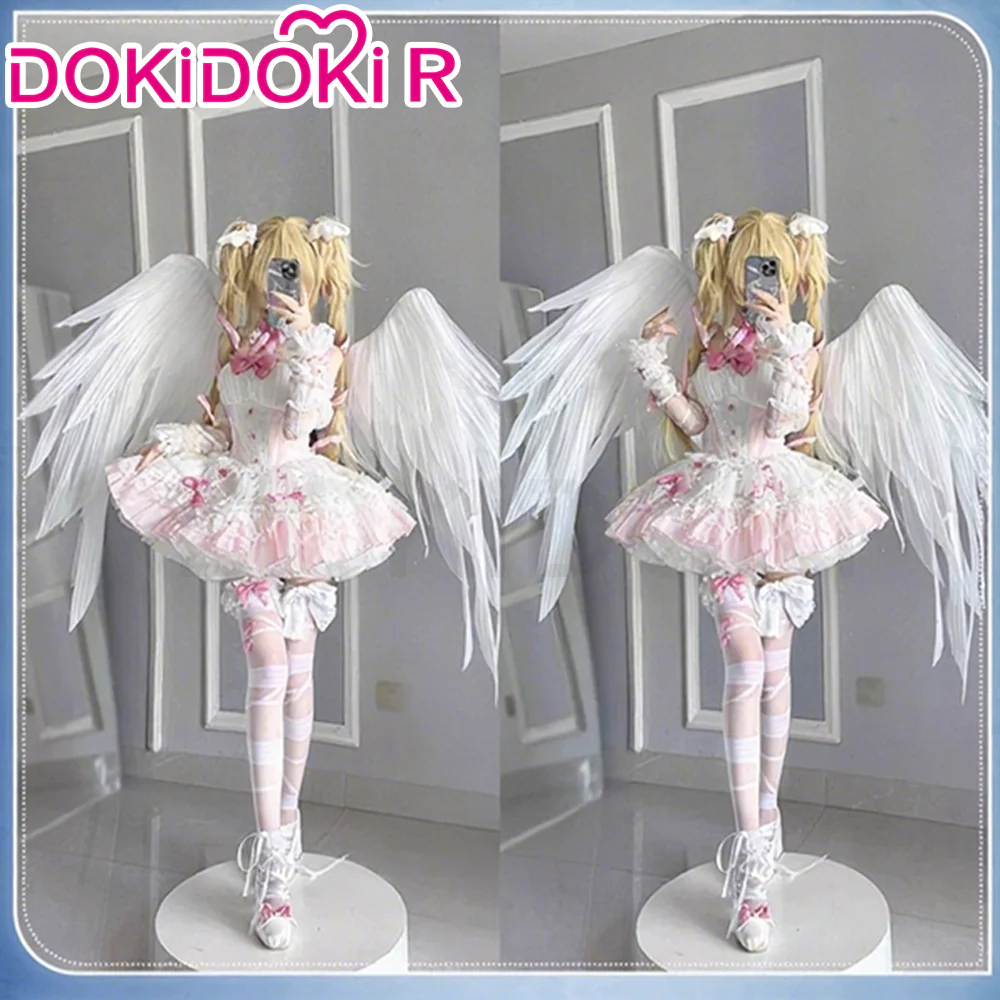 DokiDoki-R Anime Shugo Chara! Cosplay Hoshina Utau Devil / Angel Costume / Wings Doujin Halloween - Image 6