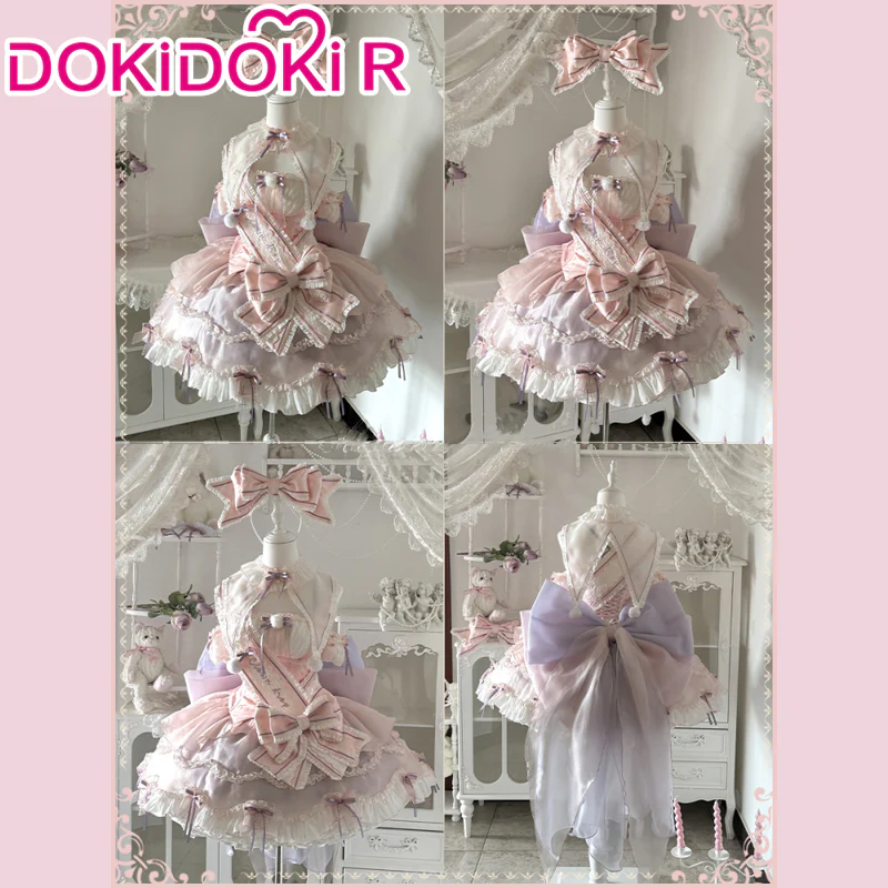 DokiDoki-R Anime Shugo Chara! Cosplay Mashiro Rima Costume Clown Drop Lolita Doujin - Image 4