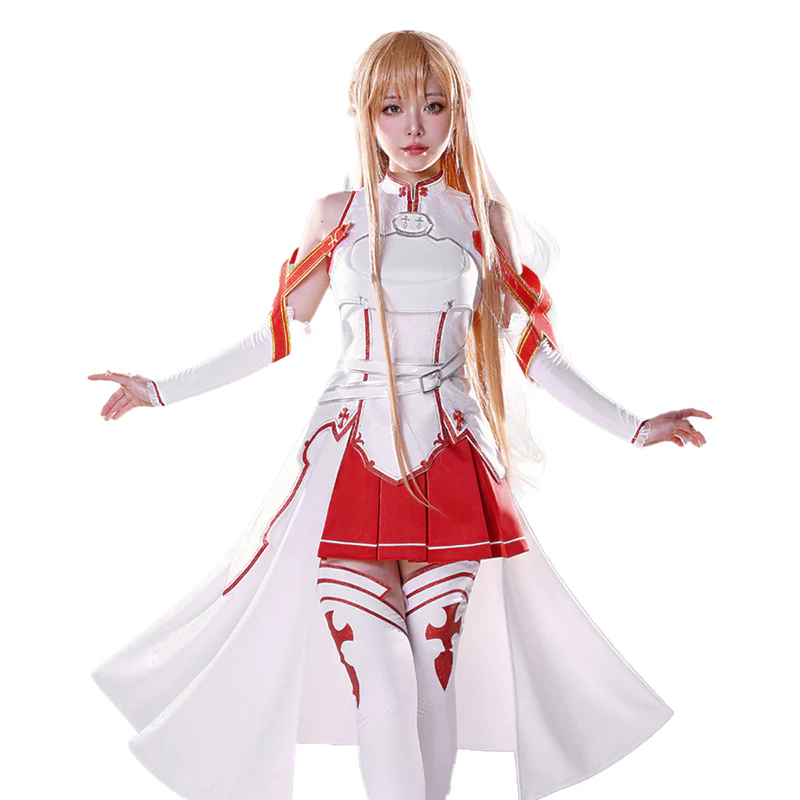 【IN STOCK】DokiDoki-R Anime Sword Art Online Cosplay Yuuki Asuna Costume SAO - Image 6