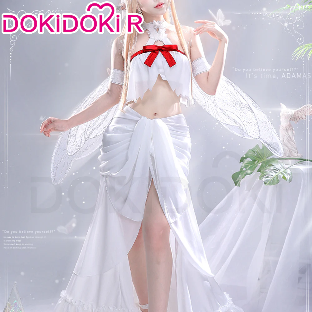 DokiDoki-R Anime Sword Art Online Yuuki Asuna Cosplay Fairy Queen Costume / Wings - Image 2
