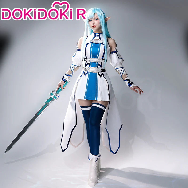 【Partially Ready For Ship】【In Stock】DokiDoki-R Anime Sword Art Online Yuuki Asuna Cosplay Undine Ver. Costume