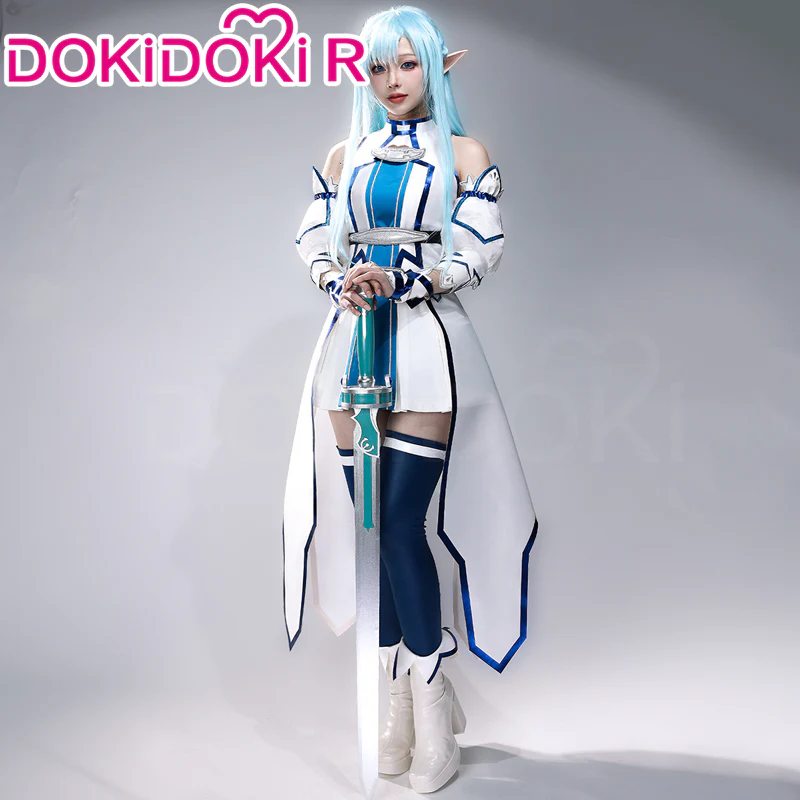 【Partially Ready For Ship】【In Stock】DokiDoki-R Anime Sword Art Online Yuuki Asuna Cosplay Undine Ver. Costume - Image 2