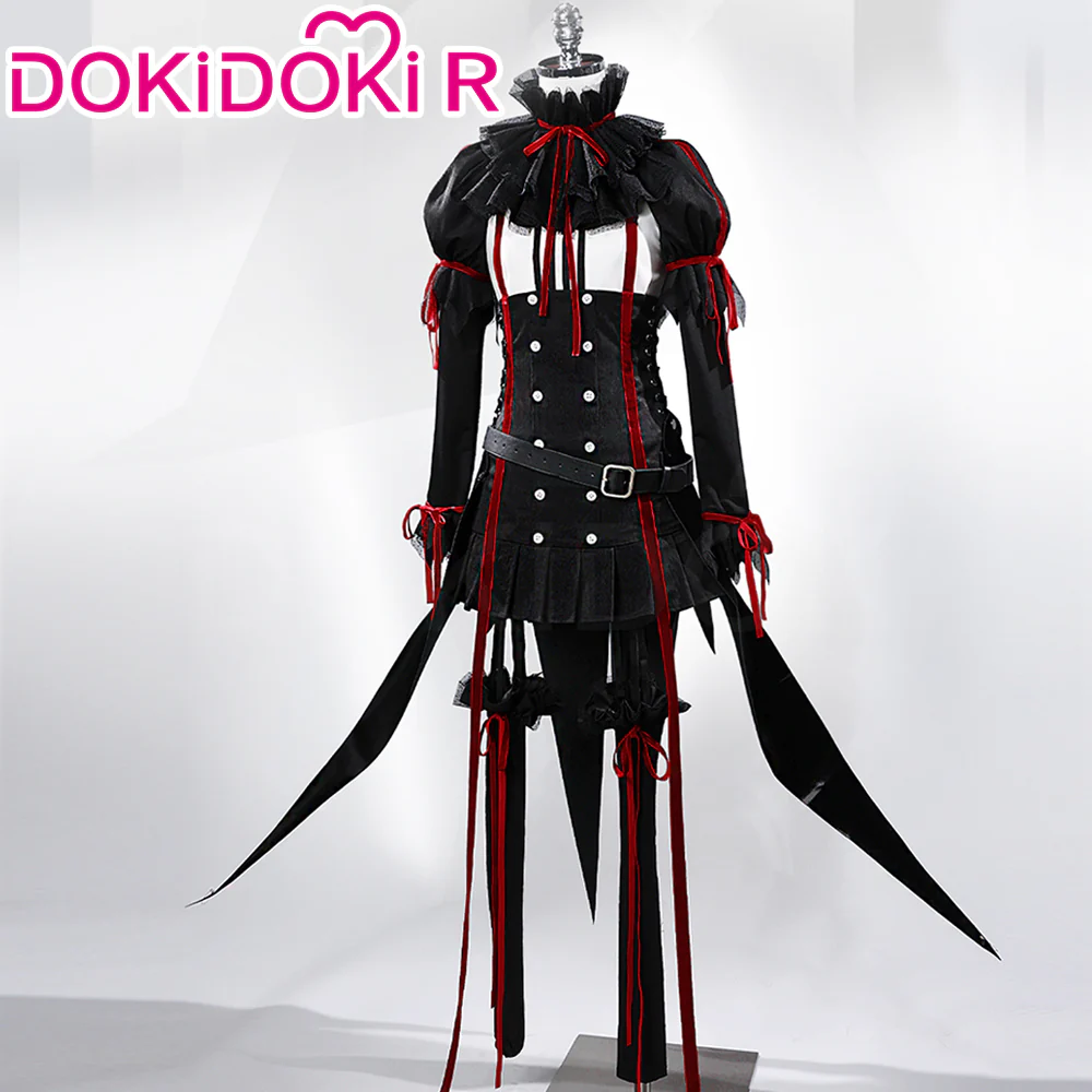 DokiDoki-R Anime Guilty Crown Cosplay Yuzuriha Inori Costume Black EGOIST Door The Empire of Corpses - Image 2