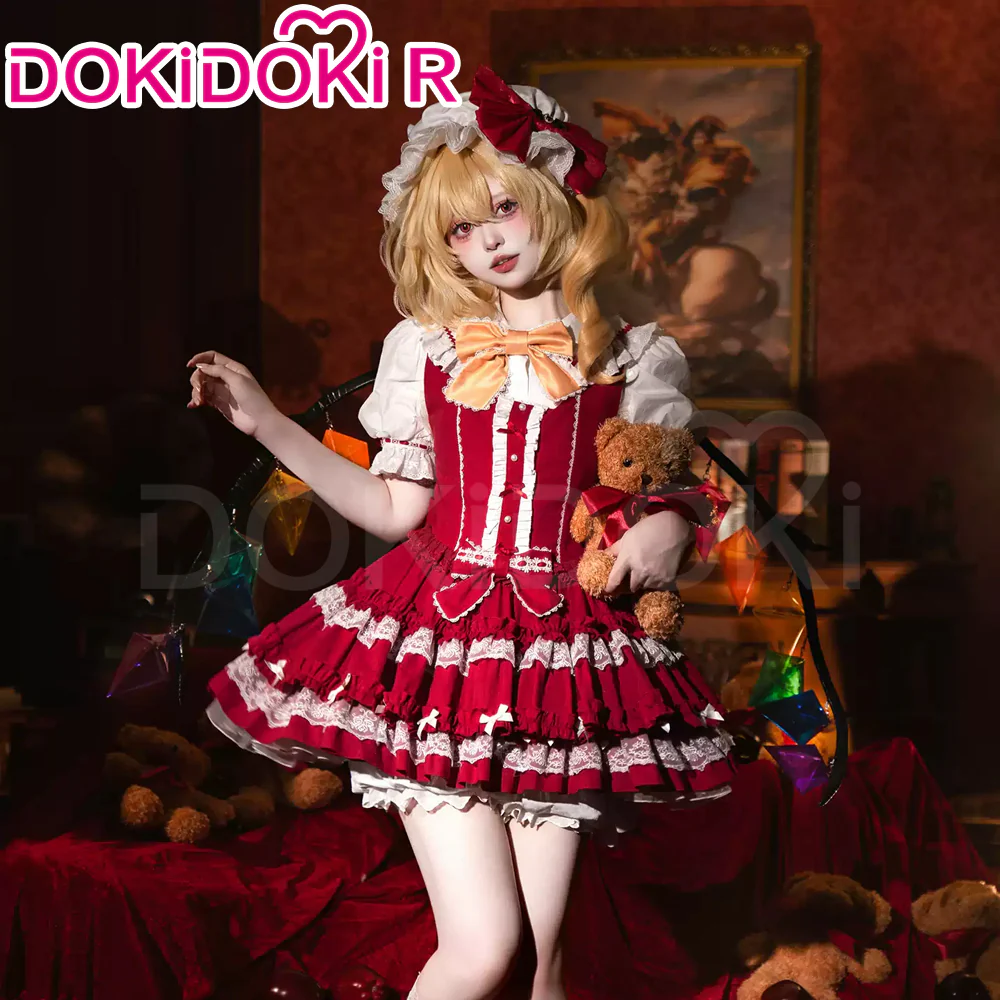 【In Stock】DokiDoki-R Anime TouHou Project Cosplay Flandre Scarlet Costume Doujin Lolita - Image 3