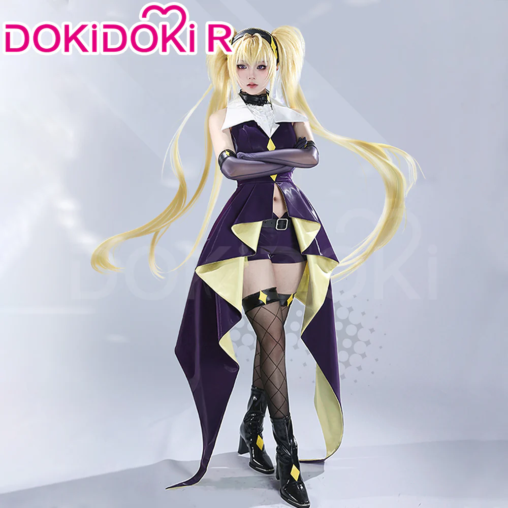 DokiDoki-R Cosplay Anime Shugo Chara Cosplay Tsukiyomi Utau Dark Jewel Costume Women