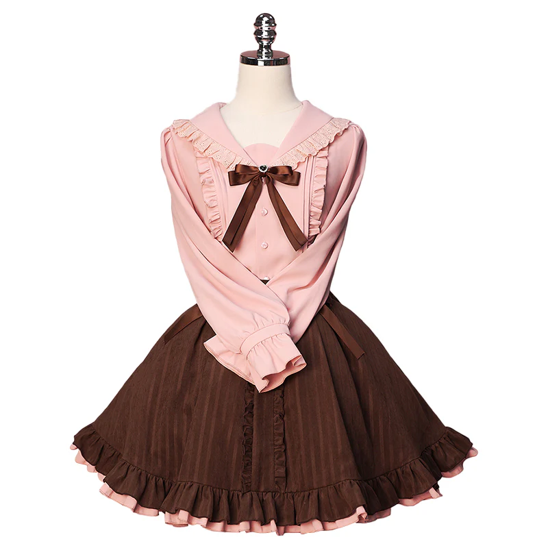DokiDoki-R Cosplay Autumn Date Costume Sweet Dress Lolita Jirai Kei - Image 6