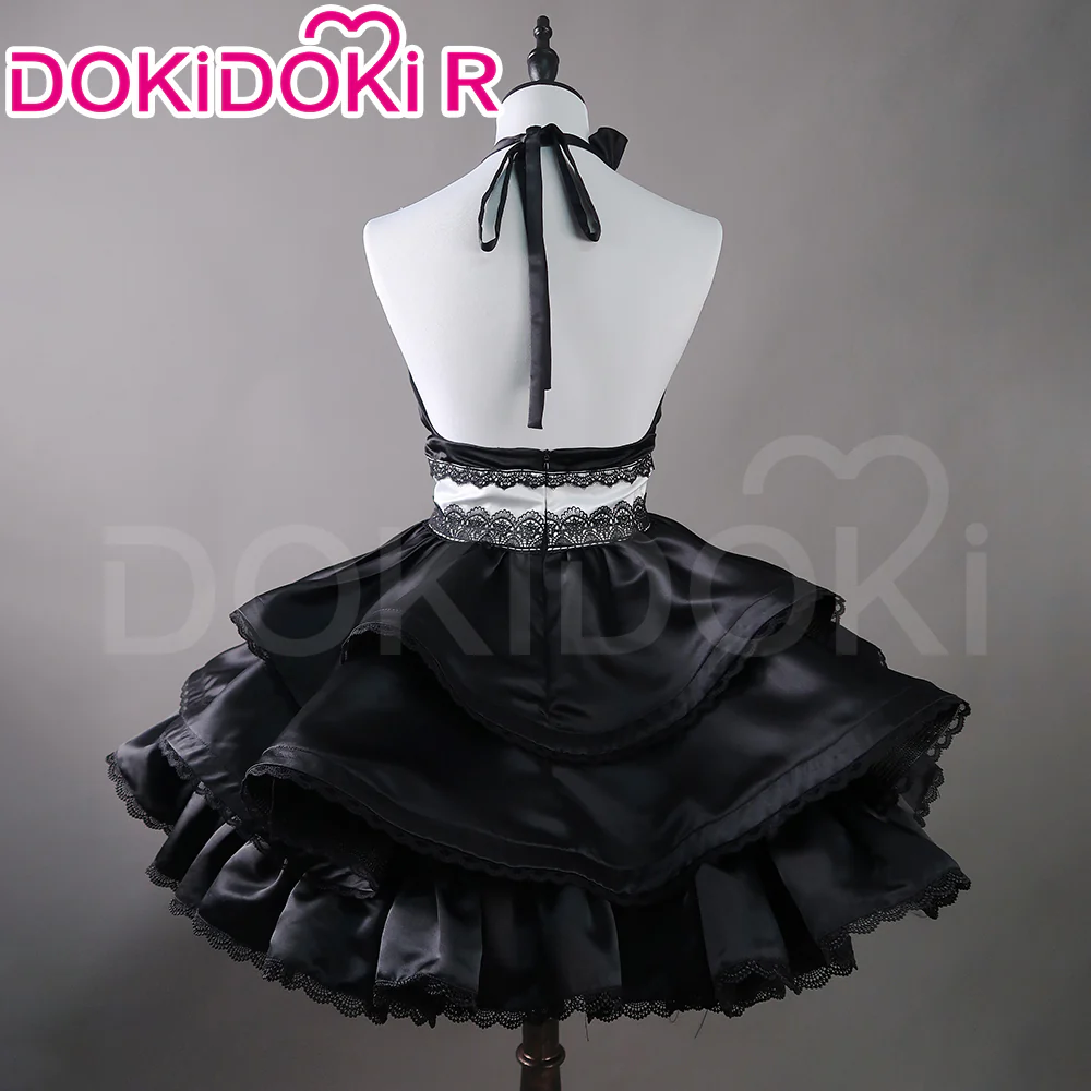【Partially Ready For Ship】DokiDoki-R Cosplay Black Butterfly Dress Costume / Headphone / Cocktail Hat Magnet Gown - Image 10