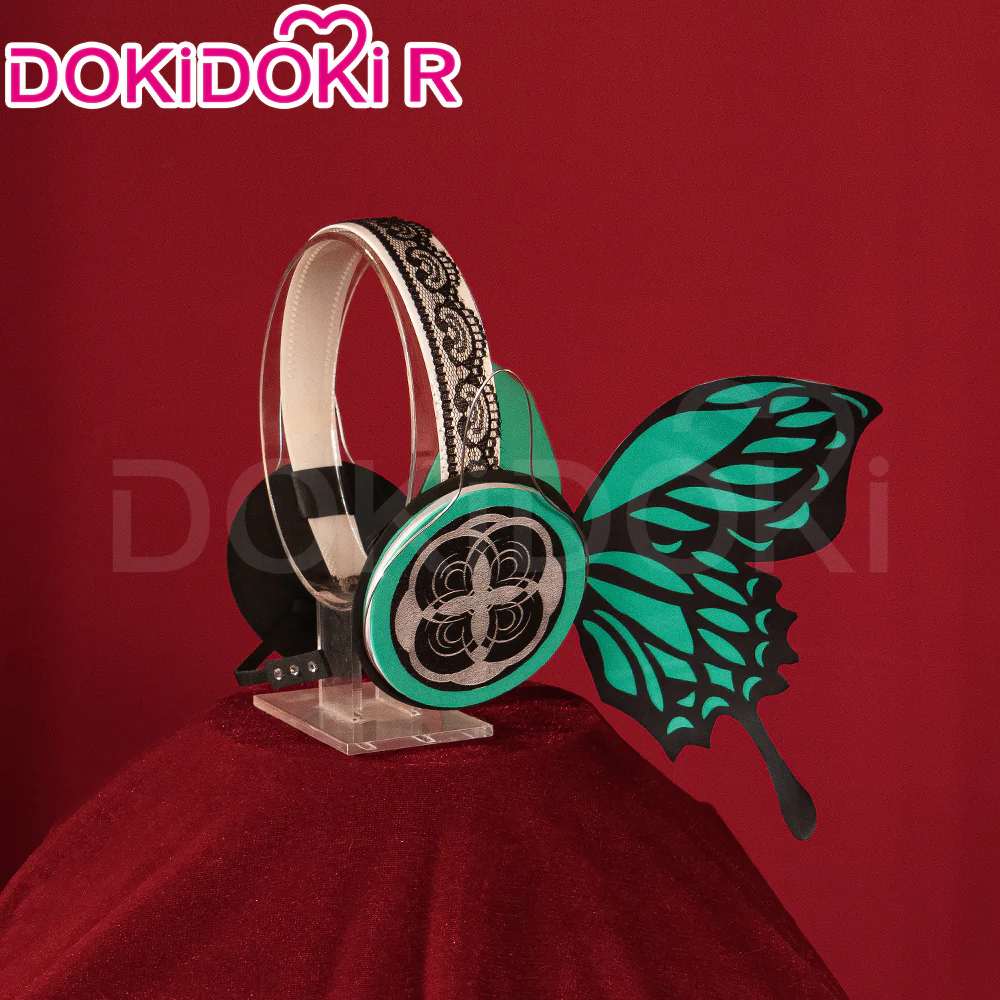 【Partially Ready For Ship】DokiDoki-R Cosplay Black Butterfly Dress Costume / Headphone / Cocktail Hat Magnet Gown - Image 13
