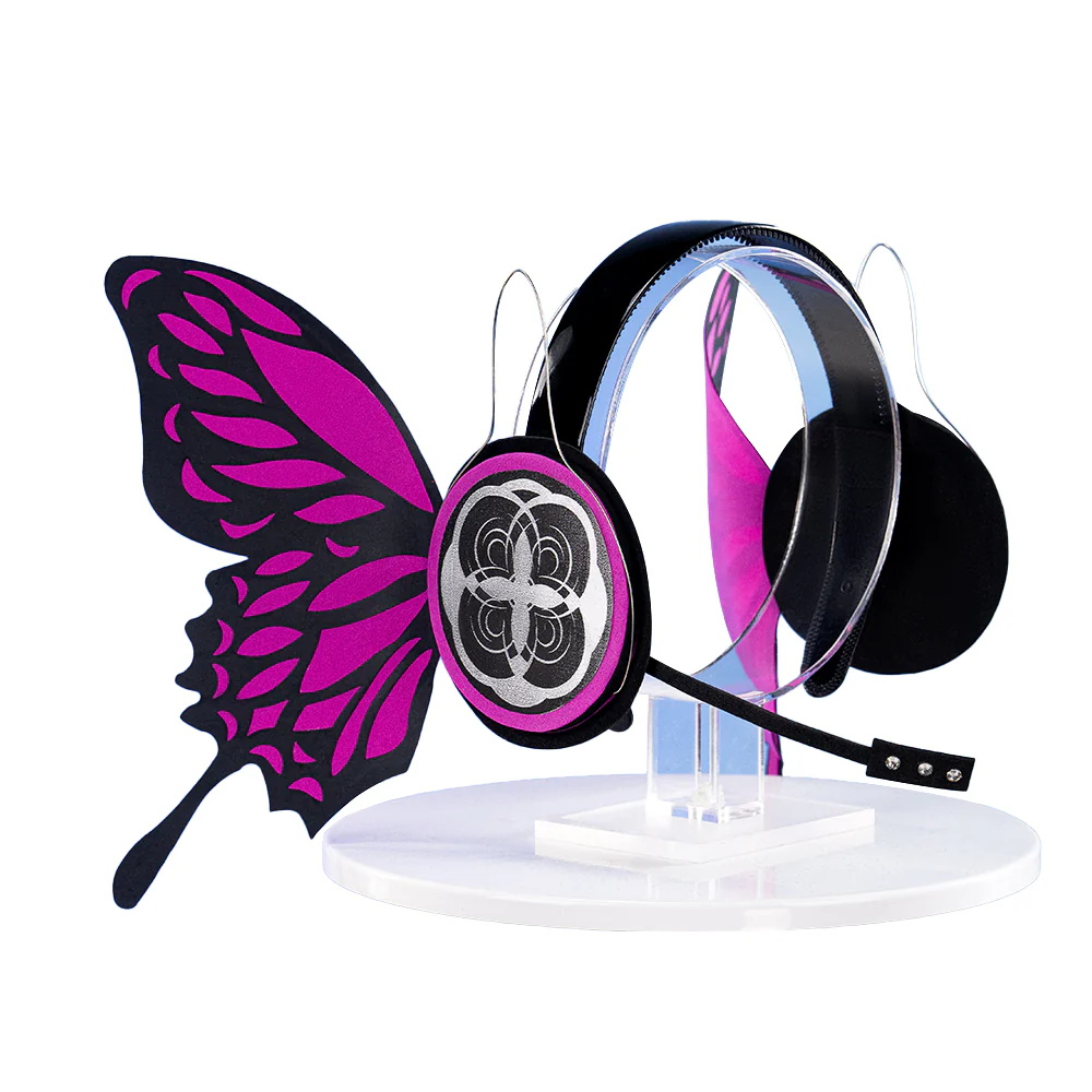 【Partially Ready For Ship】DokiDoki-R Cosplay Black Butterfly Dress Costume / Headphone / Cocktail Hat Magnet Gown - Image 17