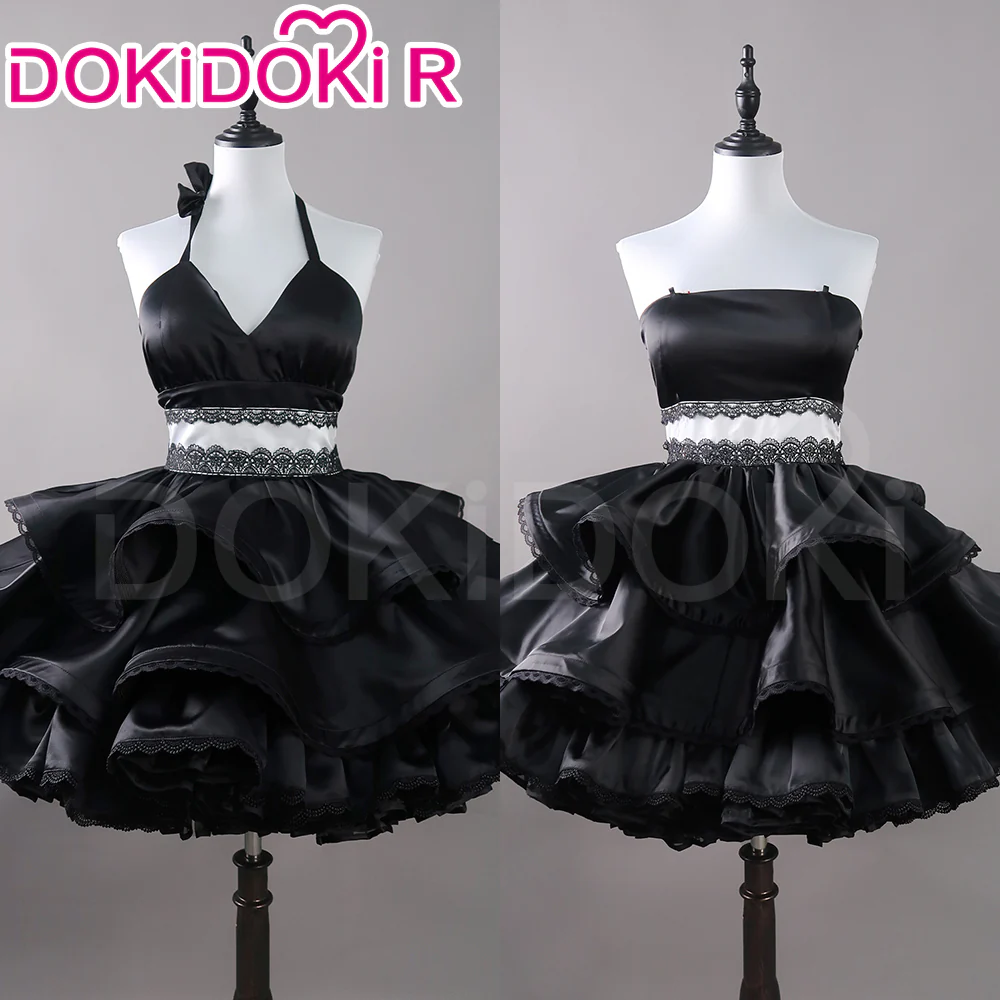 【Partially Ready For Ship】DokiDoki-R Cosplay Black Butterfly Dress Costume / Headphone / Cocktail Hat Magnet Gown - Image 6