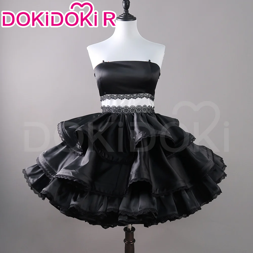 【Partially Ready For Ship】DokiDoki-R Cosplay Black Butterfly Dress Costume / Headphone / Cocktail Hat Magnet Gown - Image 8
