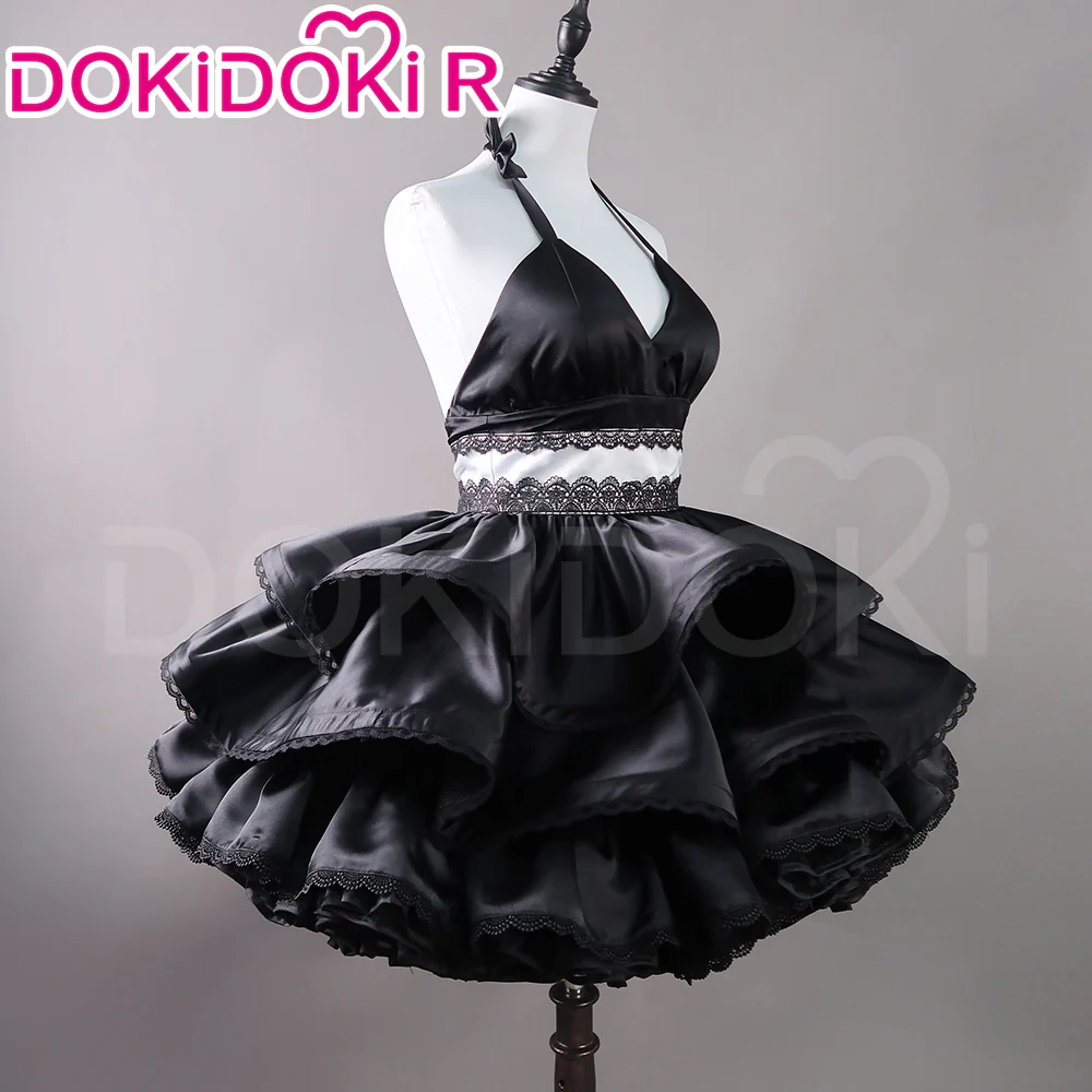 【Partially Ready For Ship】DokiDoki-R Cosplay Black Butterfly Dress Costume / Headphone / Cocktail Hat Magnet Gown - Image 9