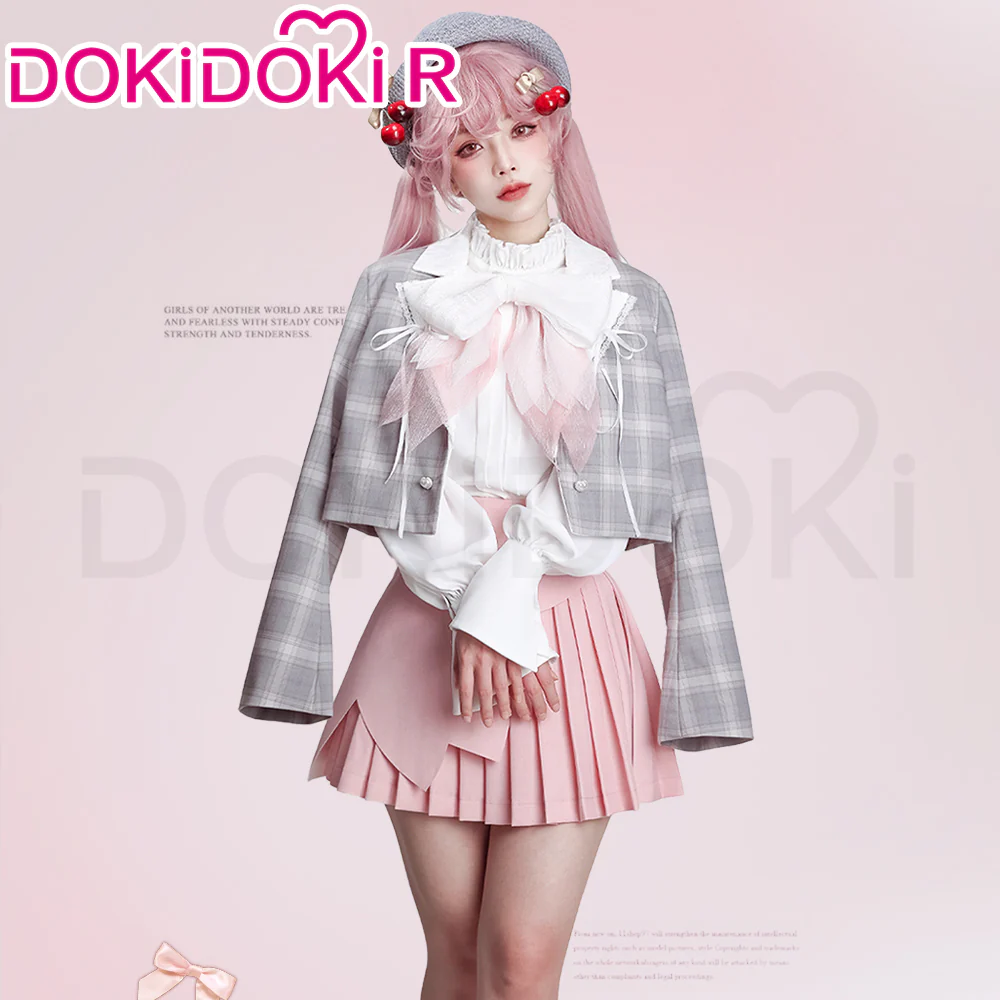 DokiDoki-R Cosplay Cosplay Costume Hanami Sakura Pink Suit - Image 3