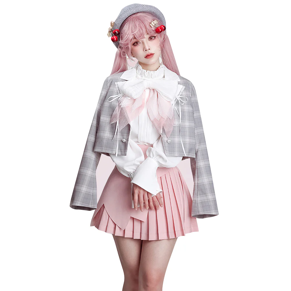 DokiDoki-R Cosplay Cosplay Costume Hanami Sakura Pink Suit - Image 5