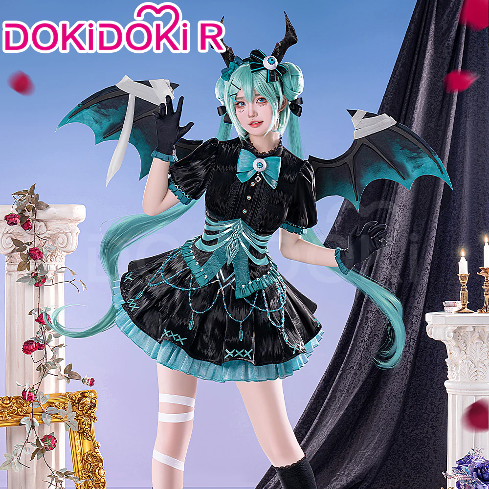 【In Stock】DokiDoki-R Cosplay Costume Doujin Bandage Devil  Dress Wig Halloween