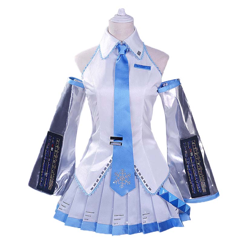 【Partially Ready For Ship】DokiDoki-R Cosplay Costume Snow Dress - Image 4